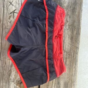 Black and Red Swim Shorts